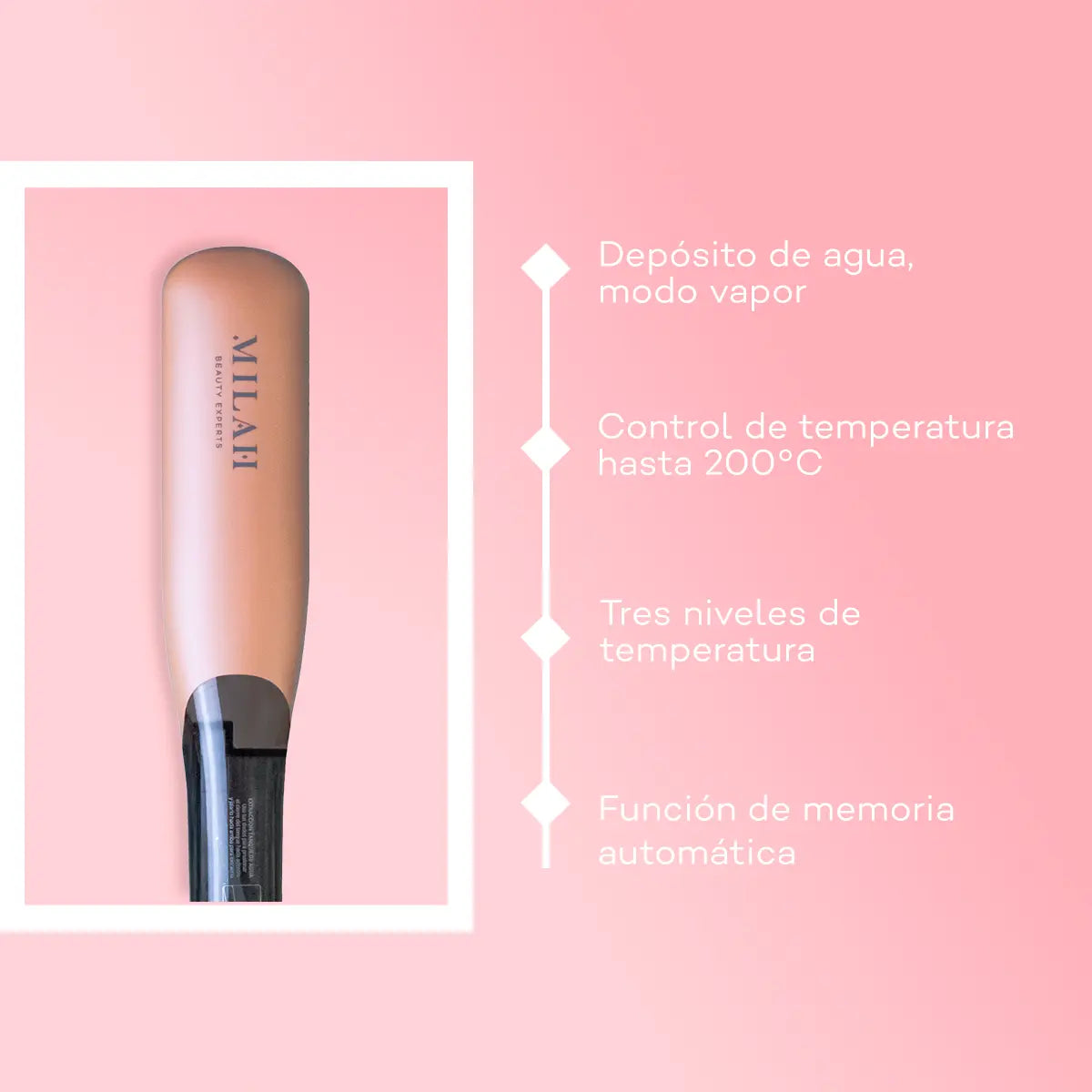 Aqua Glider | Cepillo alaciador de vapor