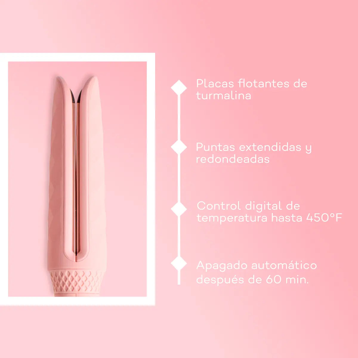 Sassy Wand | Rizadora de turmalina profesional y Anti-frizz