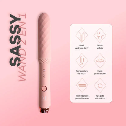 Sassy Wand | Rizadora de turmalina profesional y Anti-frizz